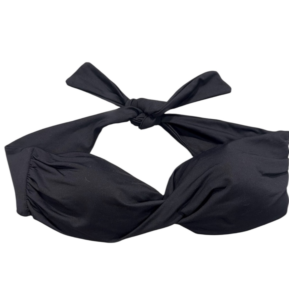 L*Space Black Classic Twist Bikini Top Women’s Medium